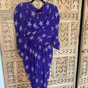 Sensational Royal Purple Vintage Silk Lanvin Dress